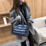 Waterproof Quilted Tote Shoulder Bag for Women Satchel Handbags