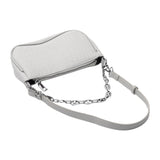 Crocodile Pattern PU Leather Handbag with Chain Strap