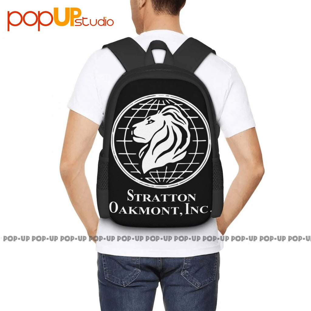 Wolf Of Wall Street Stratton Oakmont Backpack Large Capacity Print Shoe Bag