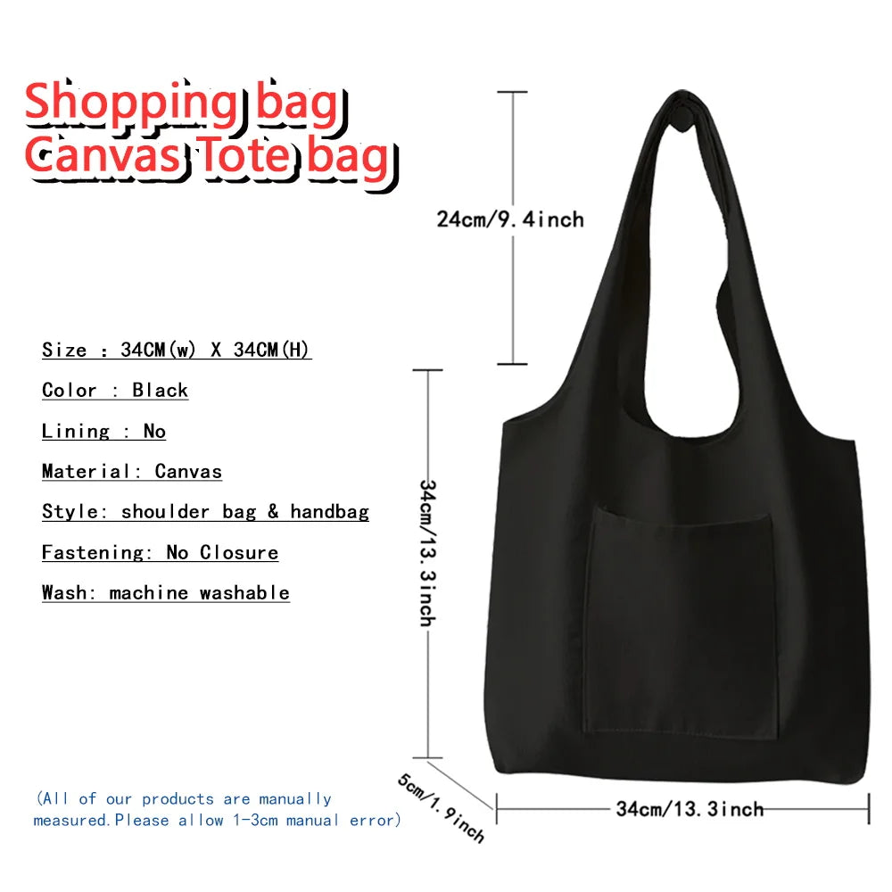Casual Initial Name Pattern Printing Tote Bag Handbag