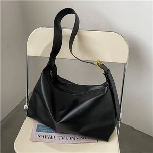 Casual Tote PU Leather Vintage Shoulder Bag for Women
