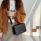 Women Sling Bag Crossbody Bag PU Messenger Casual Adjustable Strap Purses