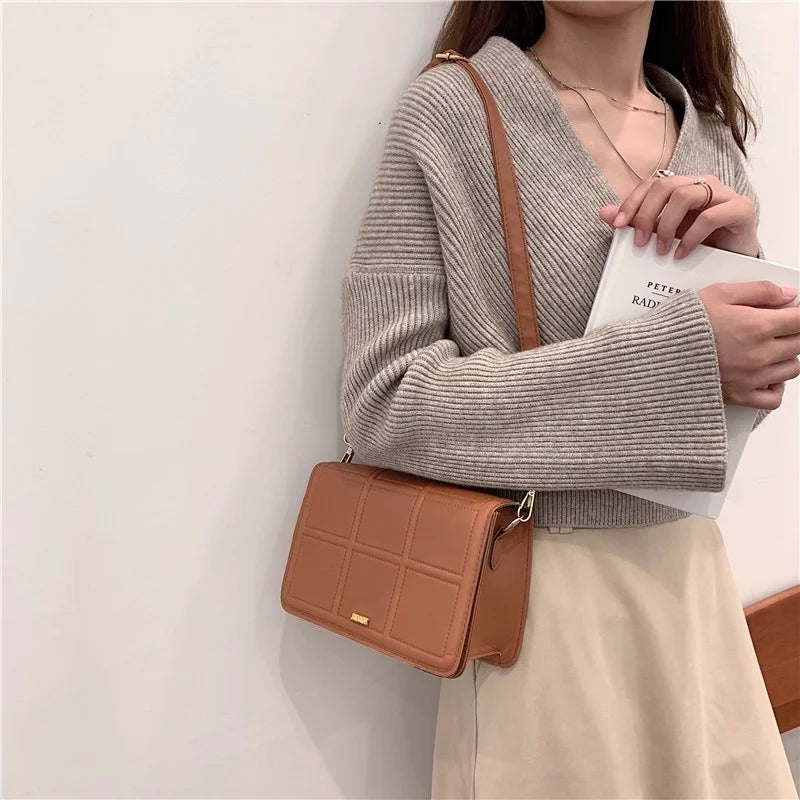 Women Sling Bag Crossbody Bag PU Messenger Casual Adjustable Strap Purses