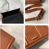 Women Sling Bag Crossbody Bag PU Messenger Casual Adjustable Strap Purses