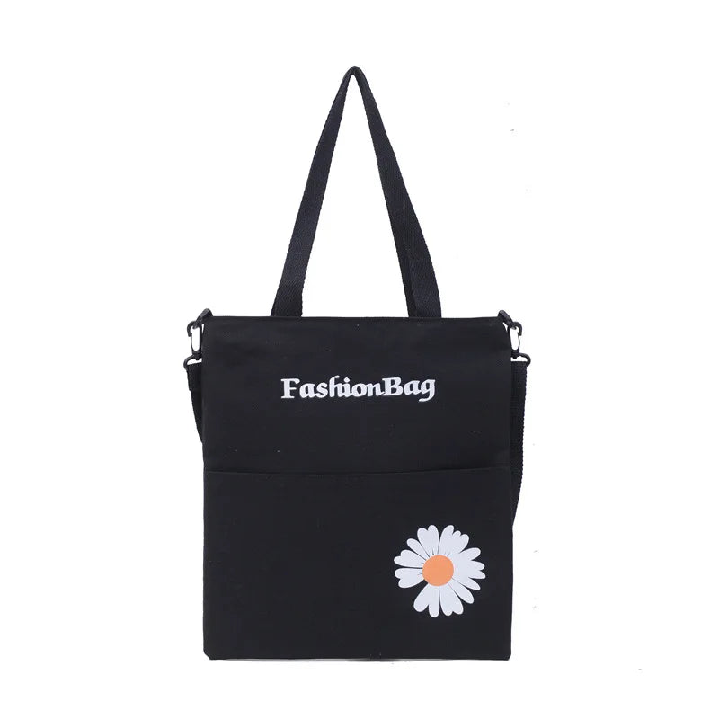 Women Shoulder Bag Large Capacity Student Bag Casual Canvas Messenger Bag