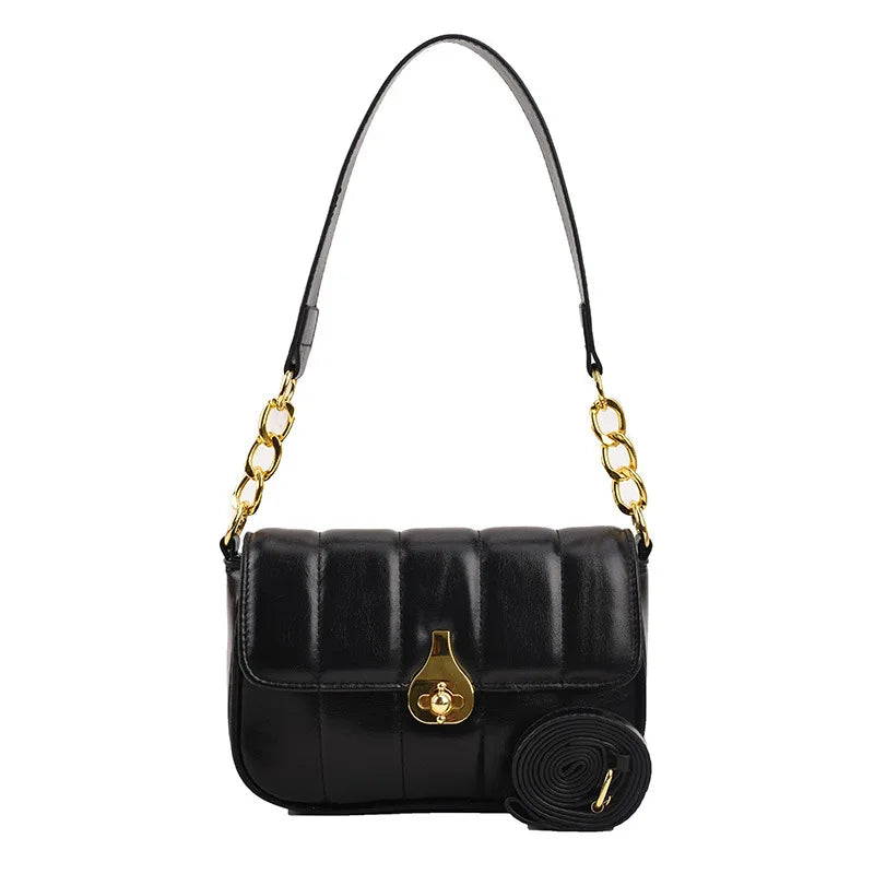 Women Shoulder Bags Stripe Messenger Bags Solid Casual Square Bags