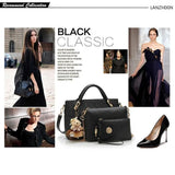 Vintage Women's Handbag Set - 4 Piece Shoulder Bag Collection