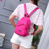 Casual Canvas Backpack Small Chest Back Pack Unisex Travel Backpack