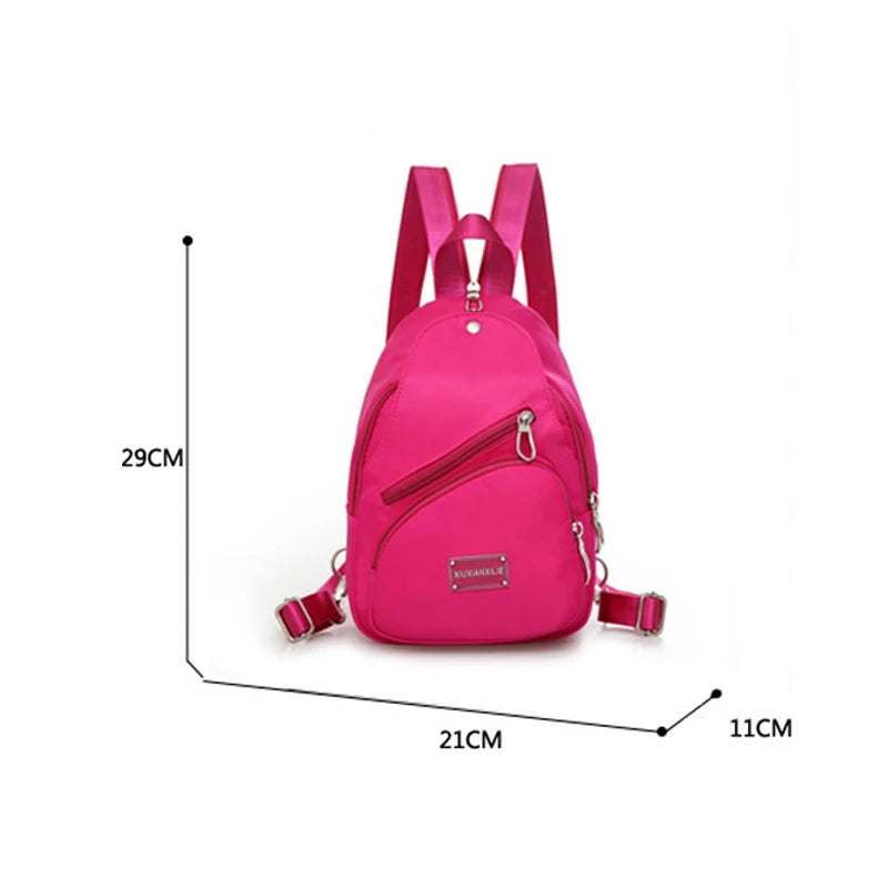 Casual Canvas Backpack Small Chest Back Pack Unisex Travel Backpack