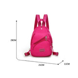 Casual Canvas Backpack Small Chest Back Pack Unisex Travel Backpack