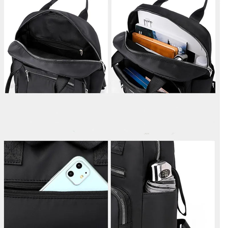 Waterproof Women's Backpack Travel Casual Shoulder Bag Large Capacity Rucksack