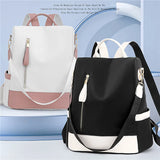 Women Backpack Casual Shoulder Bag Nylon Fabric Daypack Stylish
