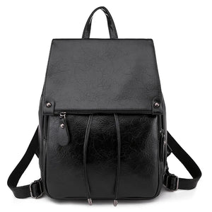 Women Backpack Preppy Style School Backpack PU Leather Women Shoulder Bag