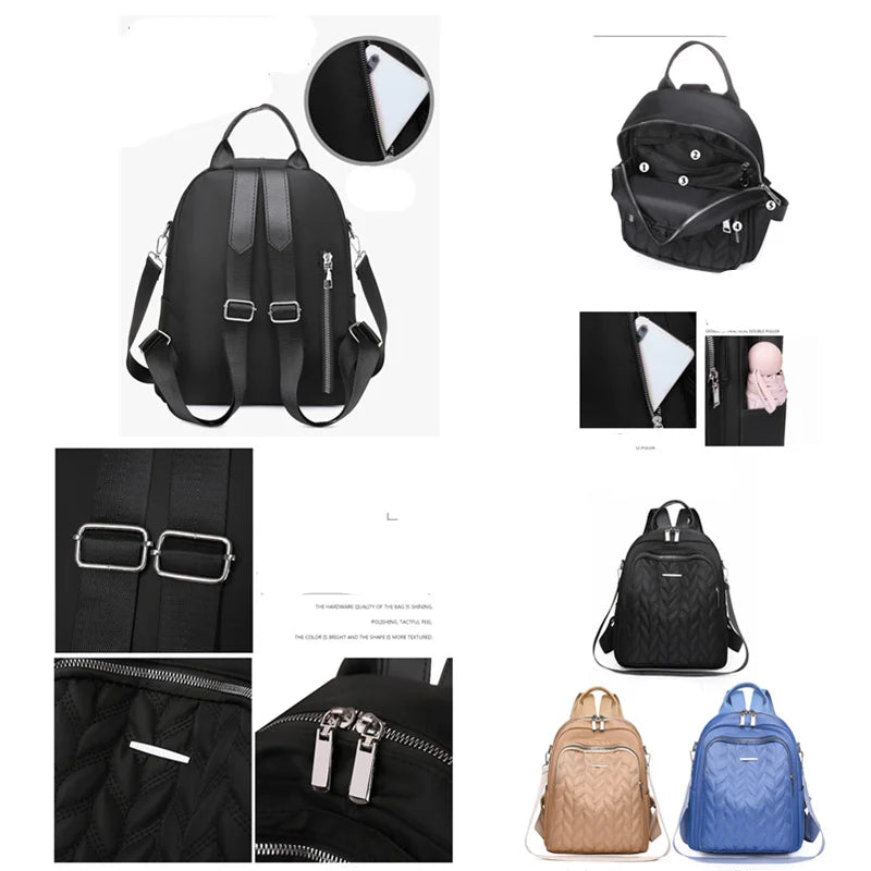 Anti-theft Oxford Cloth Backpack Large Capacity School Book Bag