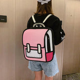 Cartoon Women Backpack Girls School Bag Travel Rucksack