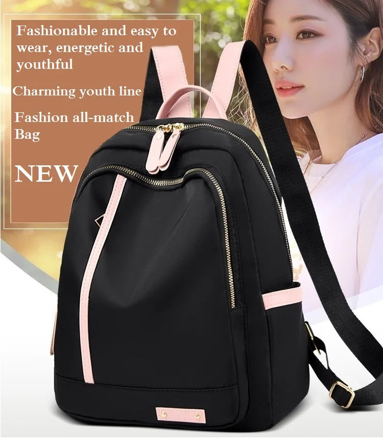 Women Backpack Large-Capacity Shoulder Bags All-match Waterproof Travel Bag