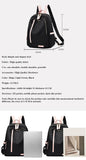 Women Backpack Large-Capacity Shoulder Bags All-match Waterproof Travel Bag