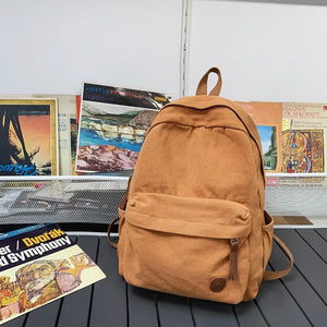 Women Canvas Backpack for Teen Girls School Travel Mochila