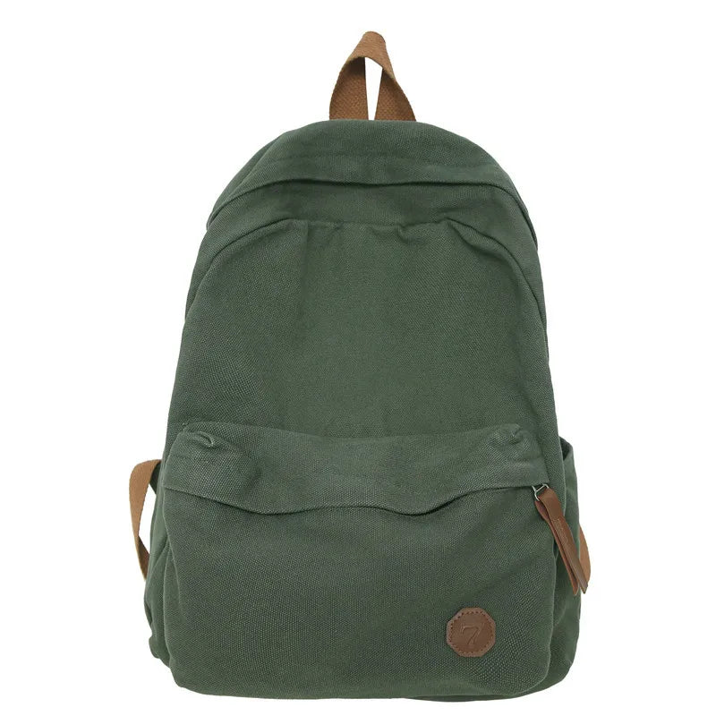 Women Canvas Backpack for Teen Girls School Travel Mochila