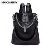 Women Backpack PU Leather School Backpacks for Teenage Girls