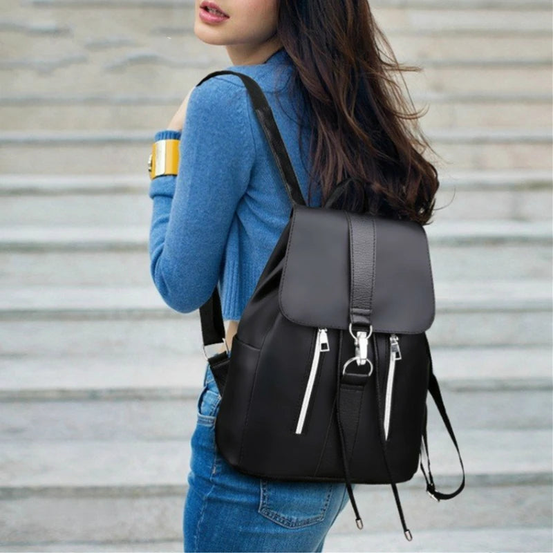 Preppy Style Women Backpack for Teenage Girls Waterproof Rucksack