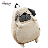 Women Backpack Schoolbag Canvas Fox Ear Embroidery Corduroy Backpack