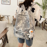 Tie Dye Print Backpack Large Rucksack Handbags School Bags