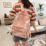 Tie Dye Print Backpack Large Rucksack Handbags School Bags