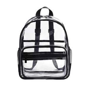 Transparent Waterproof PVC Bag Female College Students Backpack