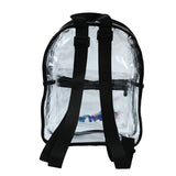 Women PVC Waterproof Backpack Sequin Bag College Students Transparent