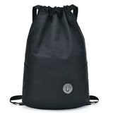 Teenage Girls Drawstring Backpack Solid School Rucksack