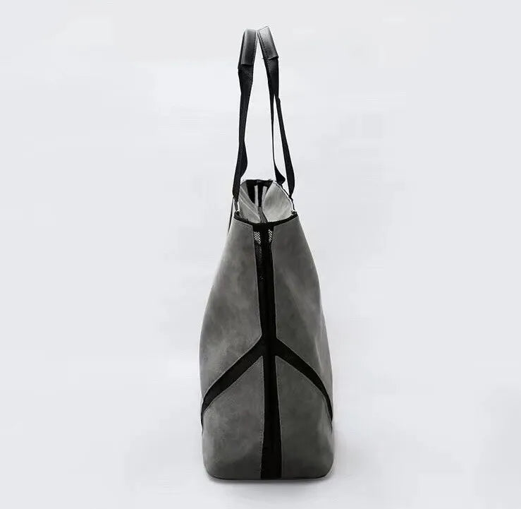 Women Bag Ladies PU Large-capacity Suede Shoulder Pack Retro Casual Handbag