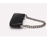 Y2K Coarse Chain Shoulder Bag Handbag Purse Zipper Girls Bag