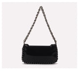 Y2K Coarse Chain Shoulder Bag Handbag Purse Zipper Girls Bag