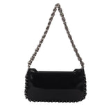 Y2K Coarse Chain Shoulder Bag Handbag Purse Zipper Girls Bag