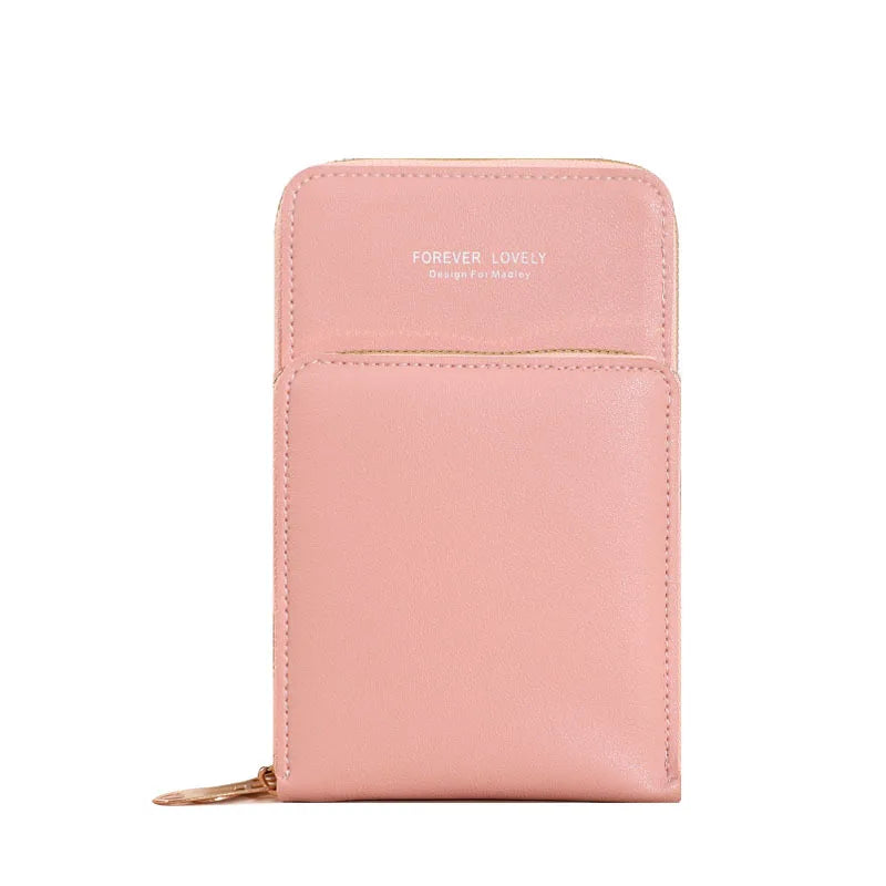 Women Bag Touch Screen Shoulder Cell Phone Bag Mini Crossbody Bags Leather