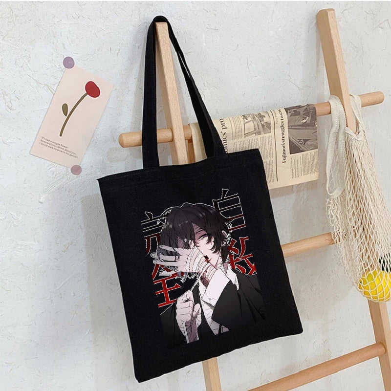 Bungo Stray Dog Anime Canvas Bag Harajuku Shopper Bag