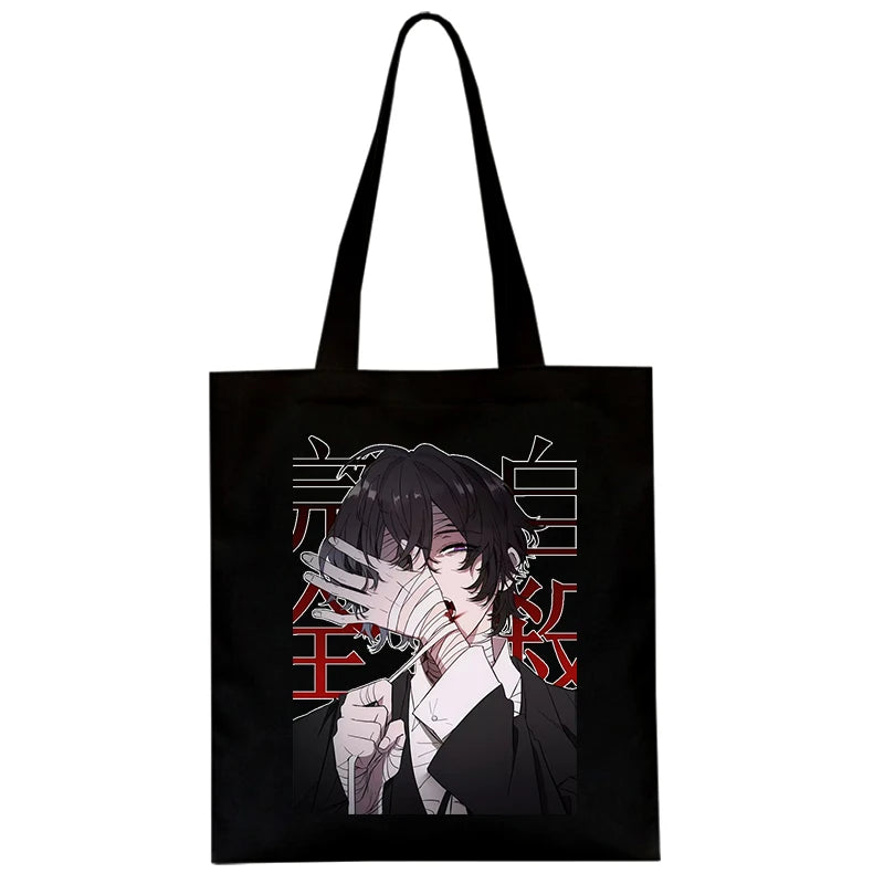 Bungo Stray Dog Anime Canvas Bag Harajuku Shopper Bag