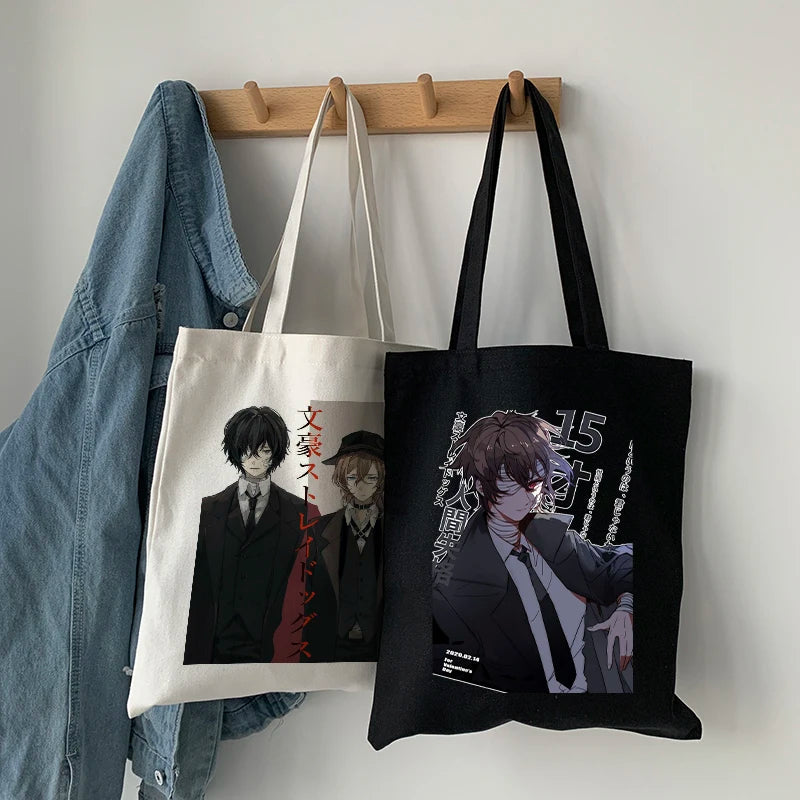 Bungo Stray Dog Anime Canvas Bag Harajuku Shopper Bag