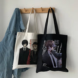Bungo Stray Dog Anime Canvas Bag Harajuku Shopper Bag