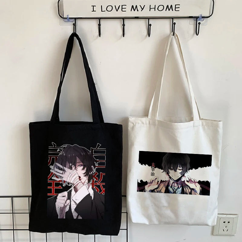 Bungo Stray Dog Anime Canvas Bag Harajuku Shopper Bag