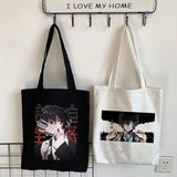 Bungo Stray Dog Anime Canvas Bag Harajuku Shopper Bag