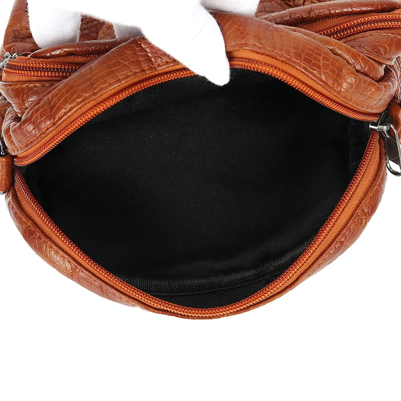 Casual Women's Cross-body Shoulder Bag Soft PU Leather