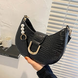 Women Small Messenger Handbag PU Leather Travel Single-Shoulder Bag