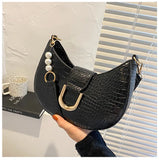 Women Small Messenger Handbag PU Leather Travel Single-Shoulder Bag