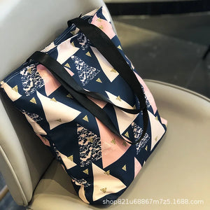 Women Bag Casual College Style Shoulder Bag Waterproof Oxford