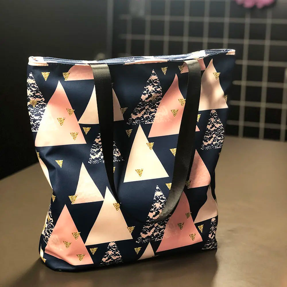 Women Bag Casual College Style Shoulder Bag Waterproof Oxford