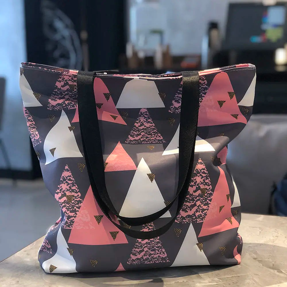 Women Bag Casual College Style Shoulder Bag Waterproof Oxford