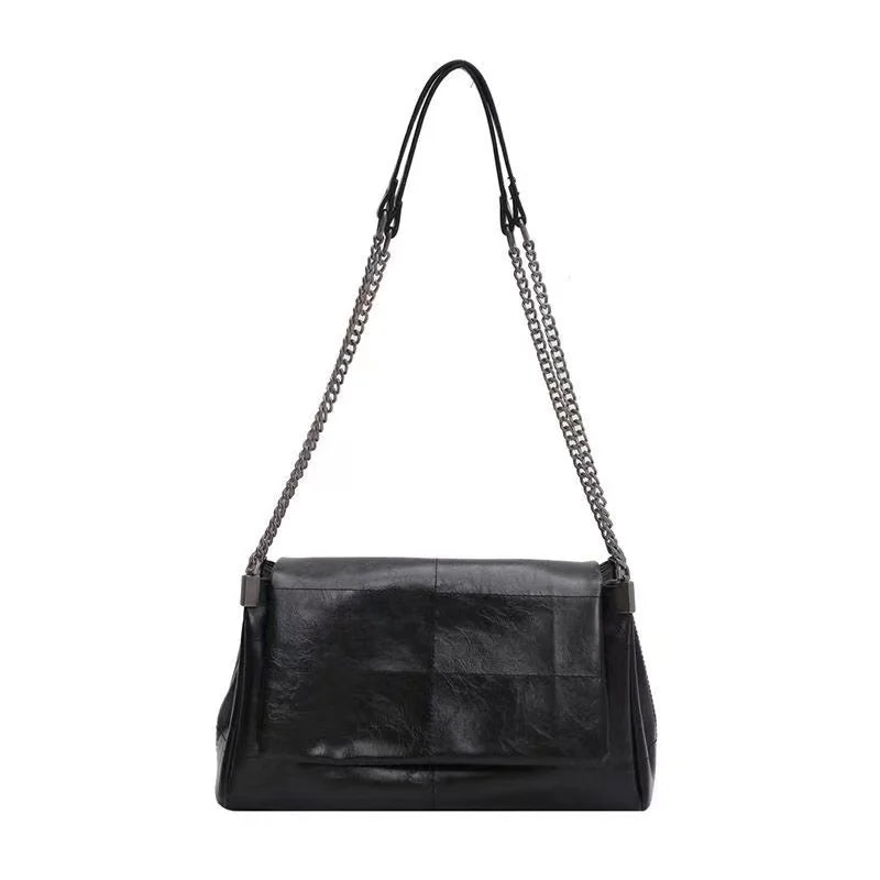 Women Shoulder Bag Chain Messenger Bag Soft Leather Purse Handbags Sac A Main