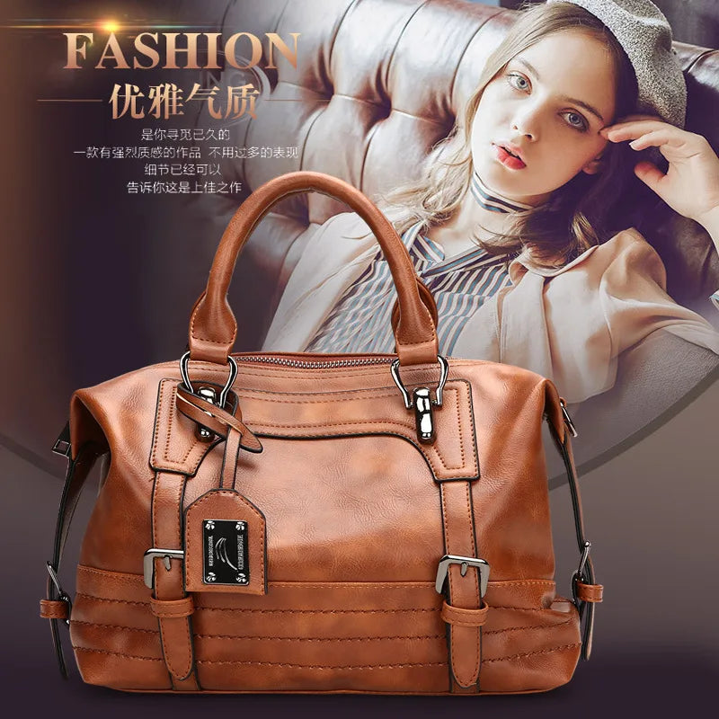 Leather Crossbody Bag for Women Lady Clutch Tote Bolso Sac A Main Femme